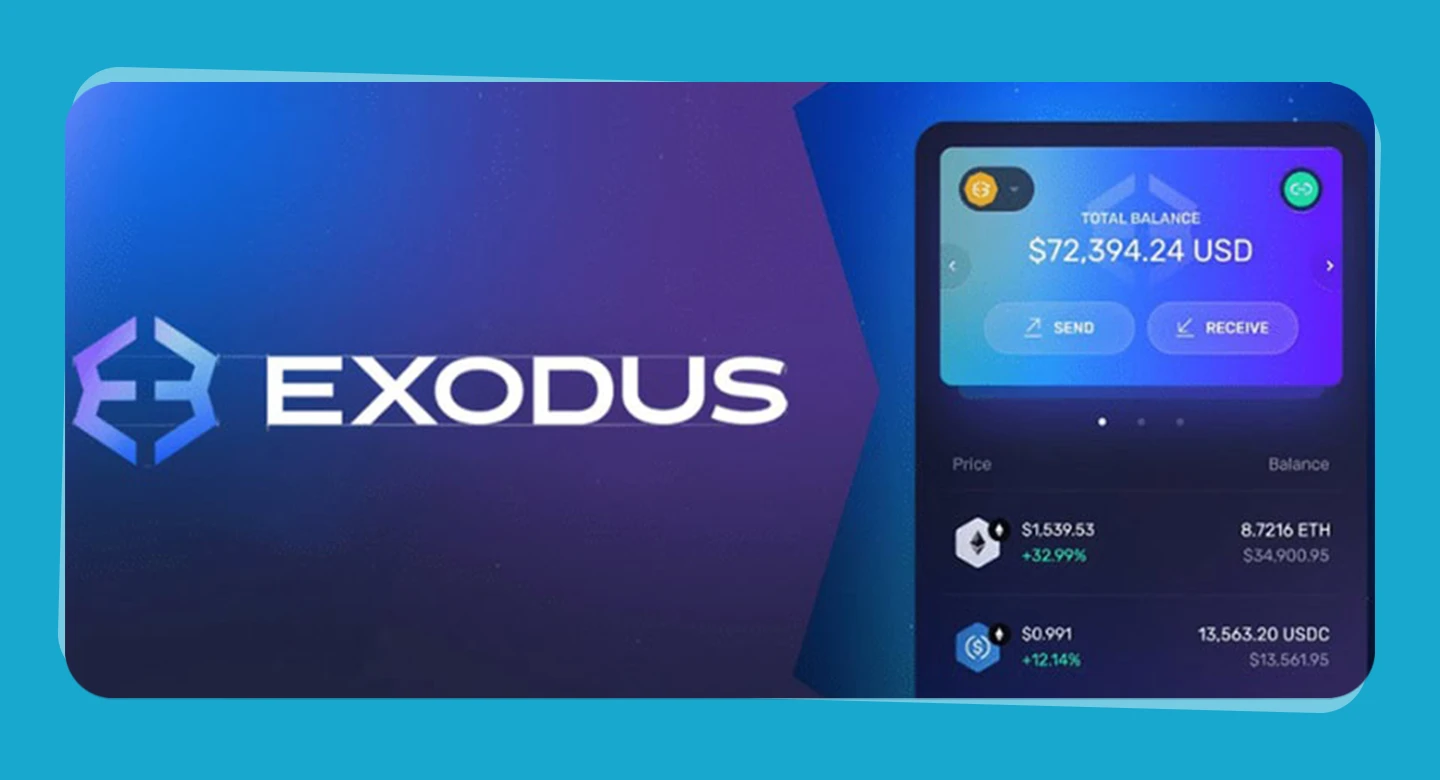 کیف پول اگزوداس  (Exodus) :  یک کیف پول جامع با امکانات پیشرفته