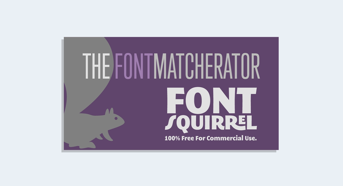 سایت Font Squirrel و ابزار کاربردی Matcherator