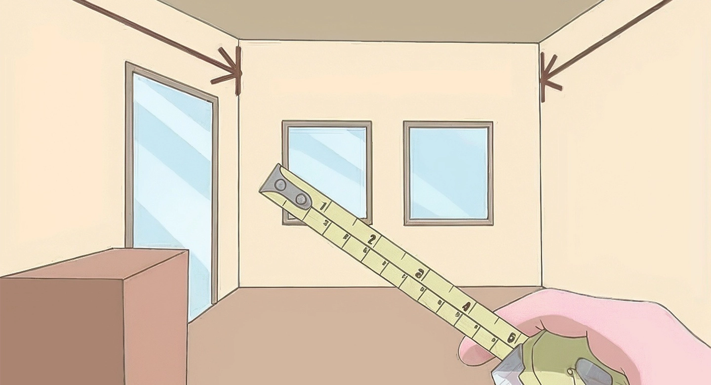 ۲. ابعاد و نقشه اتاق را به‌خوبی بشناسید