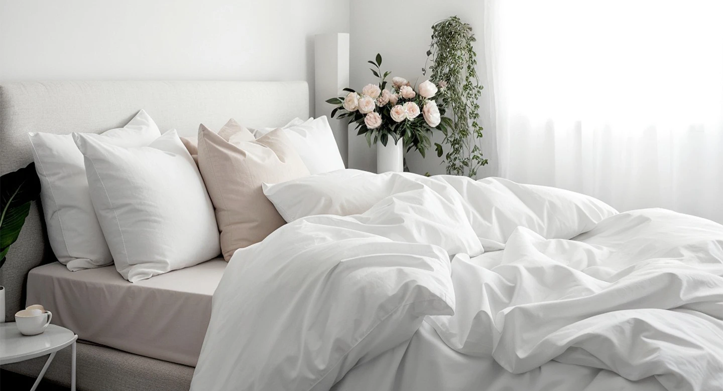 ۱۴. انتخاب ملحفه‌ها و روتختی با کیفیت، سرمایه‌گذاری روی آرامش شماست