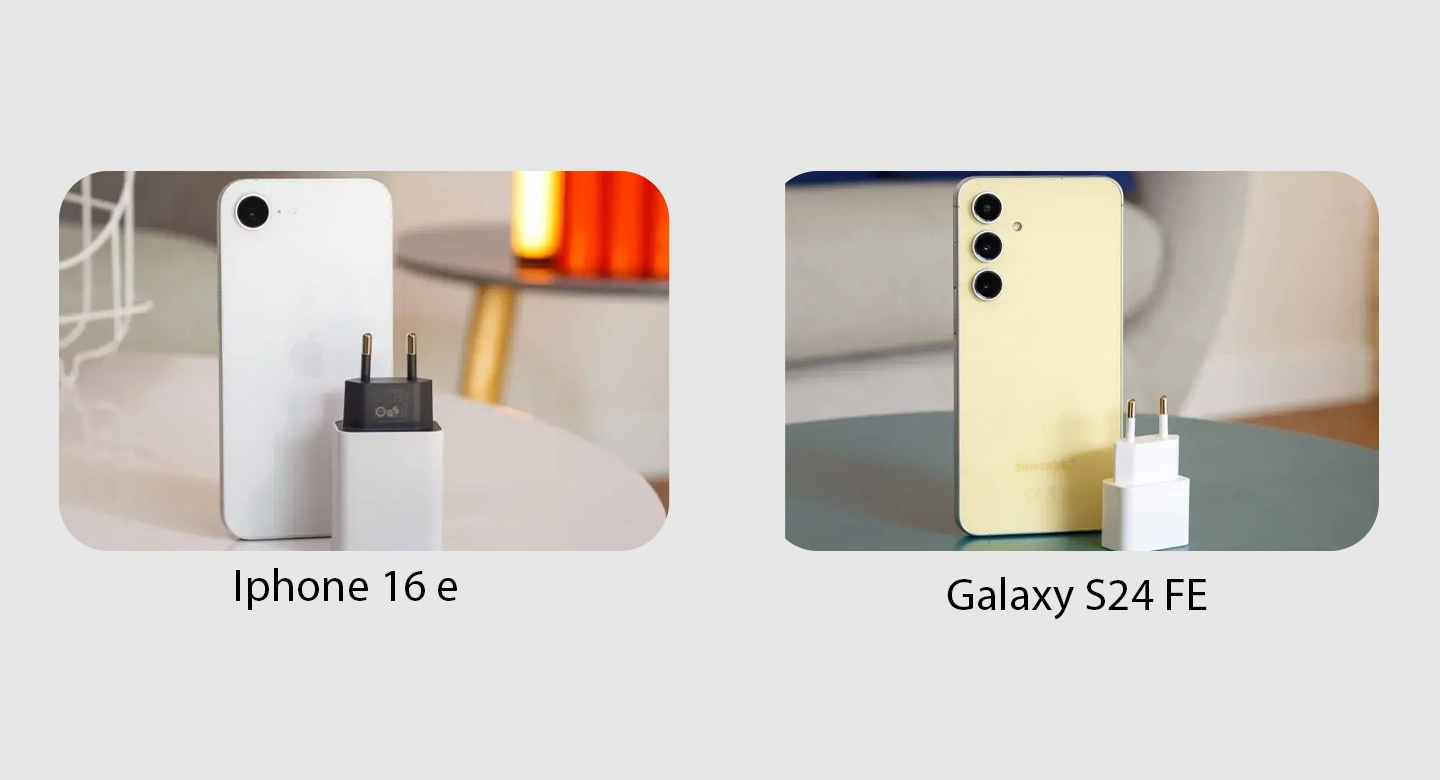 باتری و شارژ آیفون 16e در برابر گلکسی S24 FE؛ رقابت نزدیک اما با برتری سامسونگ در سرعت