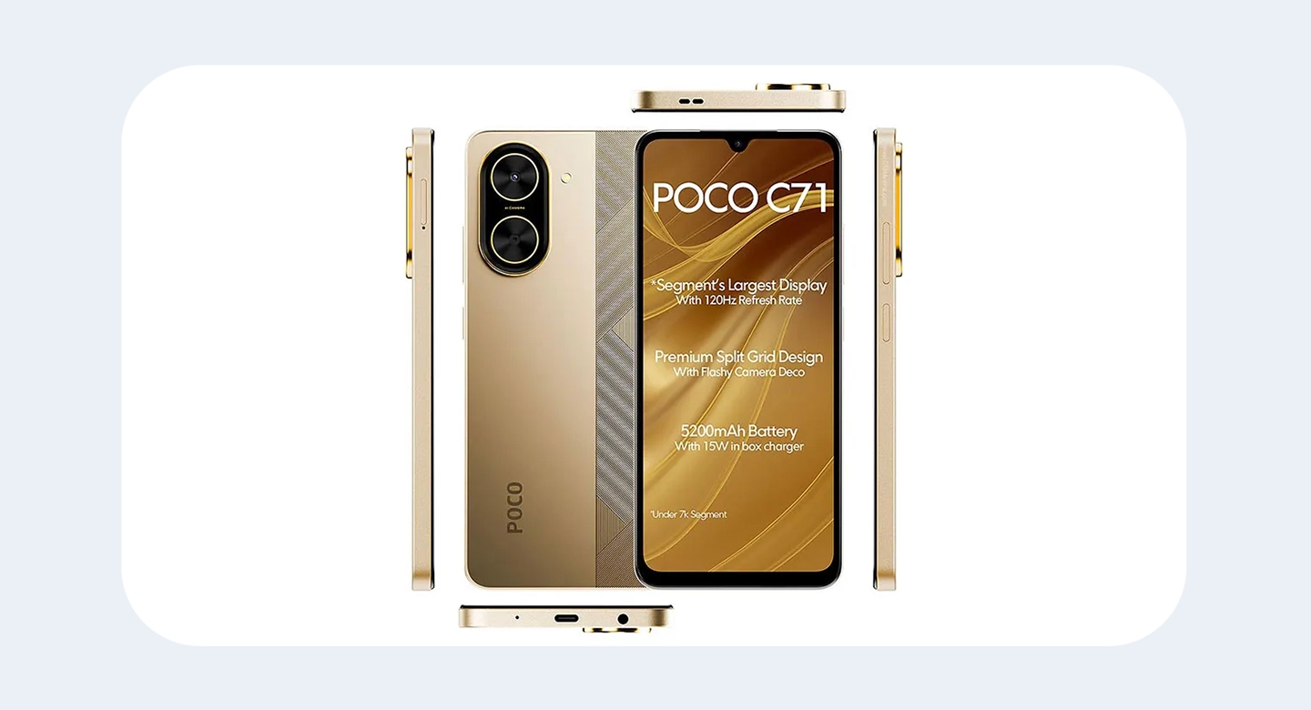 طراحی و کیفیت ساخت پوکو C71؛ زیبا، مقاوم و کاربردی