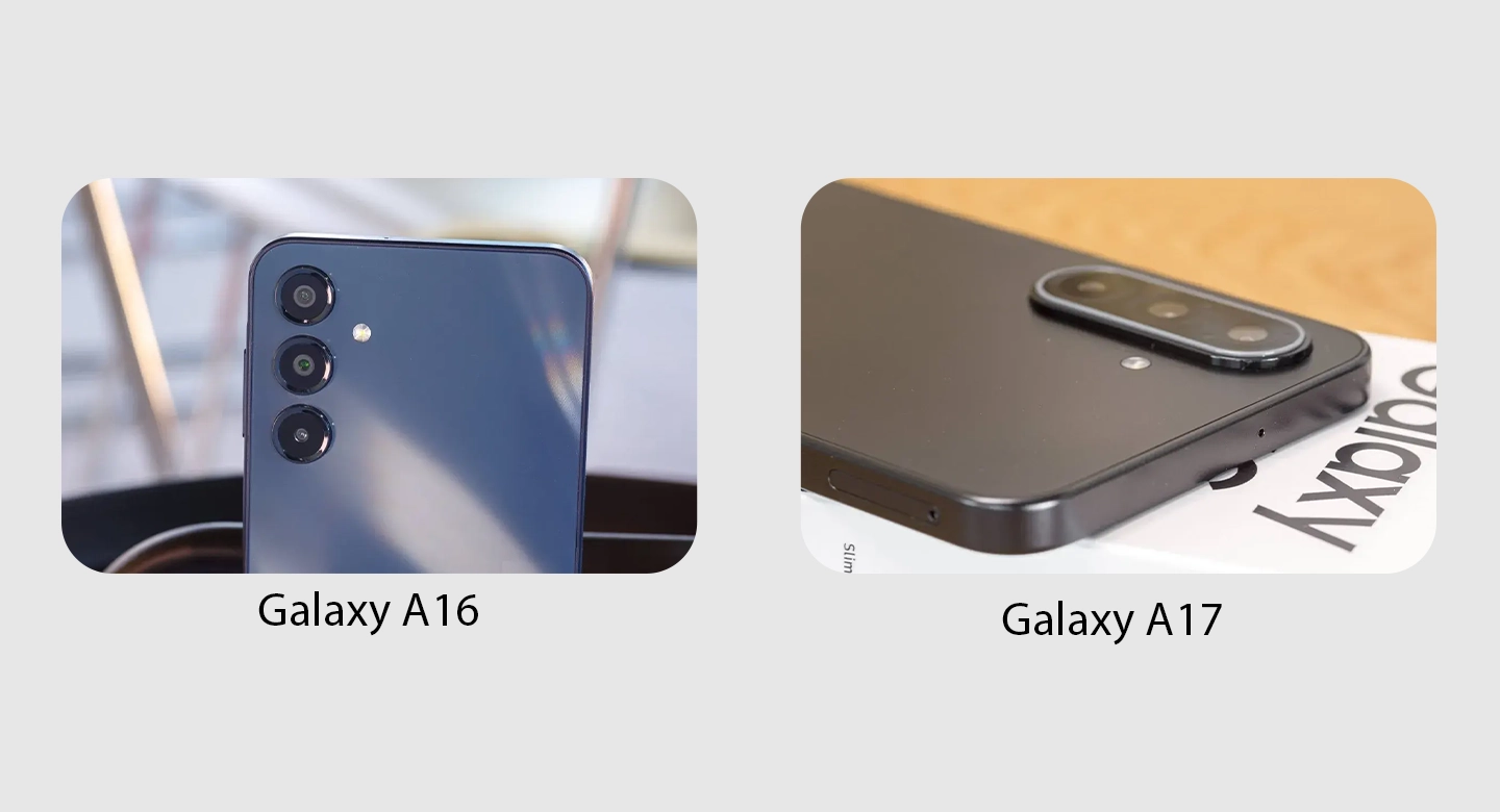 مقایسه دوربین گلکسی A16 و A17