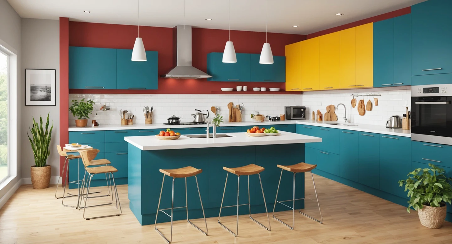 ترکیب رنگهای الهامبخش در آشپزخانه؛ از هماهنگی کلاسیک تا تضاد مدرن